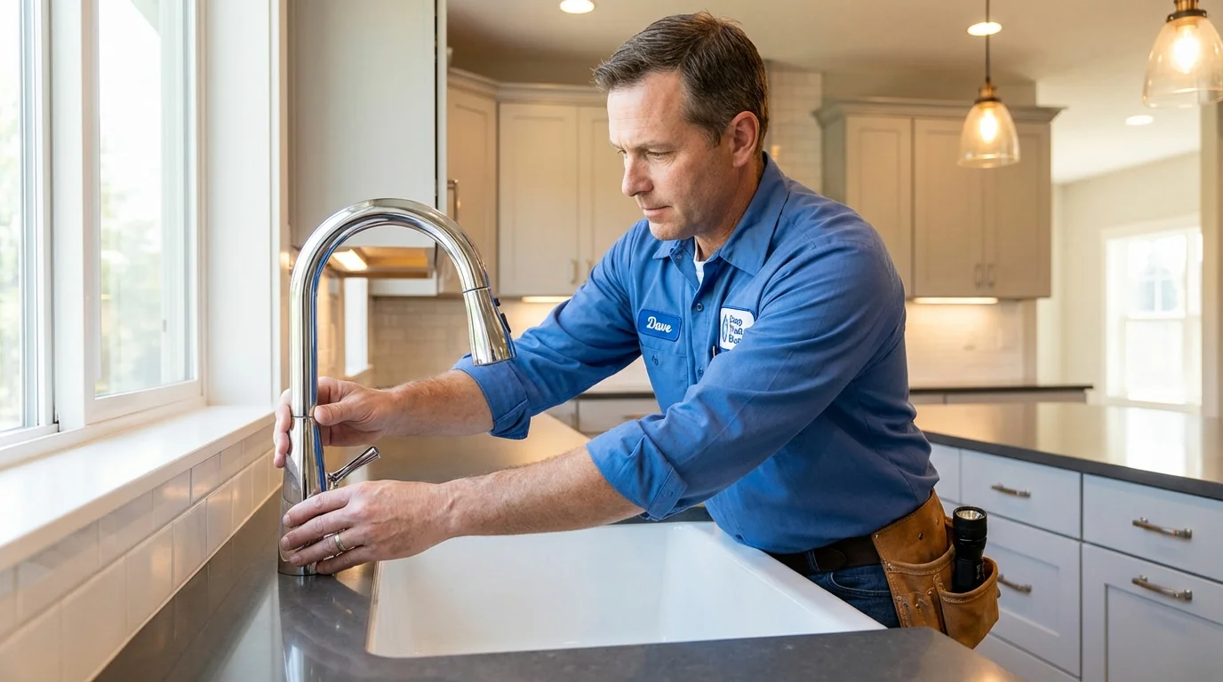 Kitchen faucet installation by Johns Plumbing LLC in Jordan